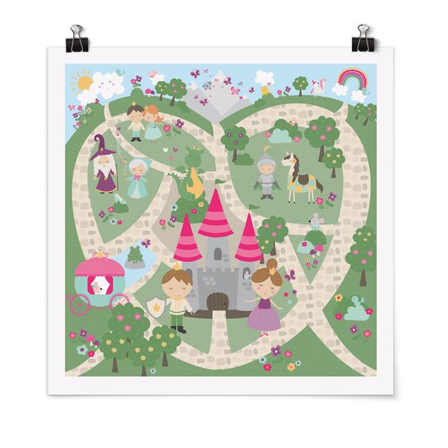 Poster - Playoom Mat Wonderland - The Path To The Castle
