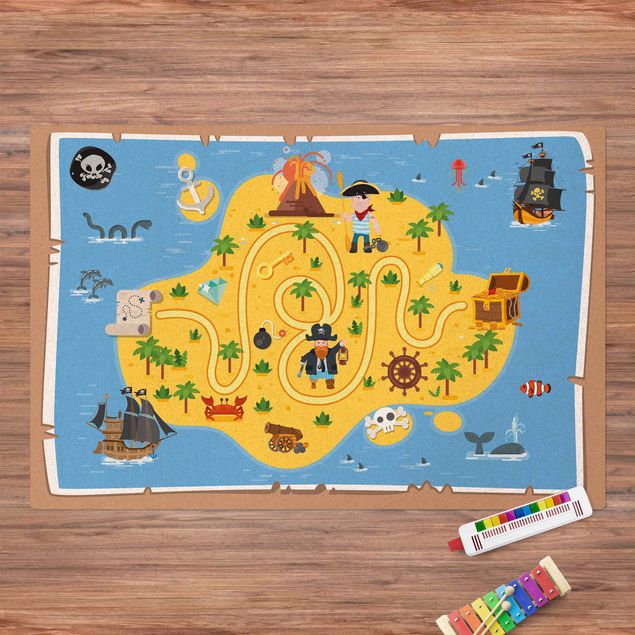 playmat rug Playoom Mat Pirates  - Looking For the Treasure