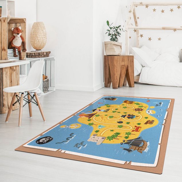 contemporary rugs Playoom Mat Pirates  - Looking For the Treasure