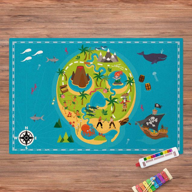play rugs Playoom Mat Pirates - Welcome To The Pirate Island