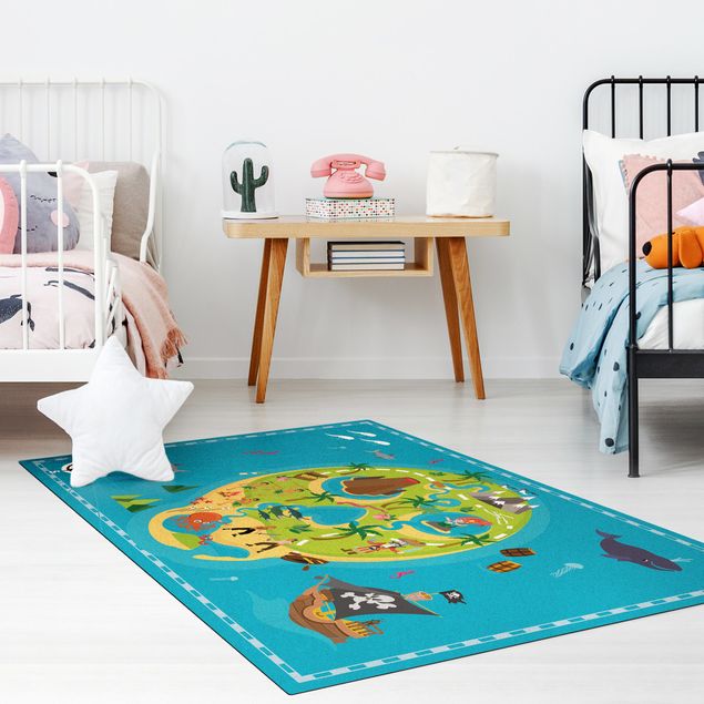 Colourful rugs Playoom Mat Pirates - Welcome To The Pirate Island