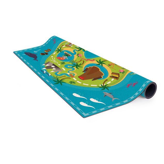 large area rugs Playoom Mat Pirates - Welcome To The Pirate Island