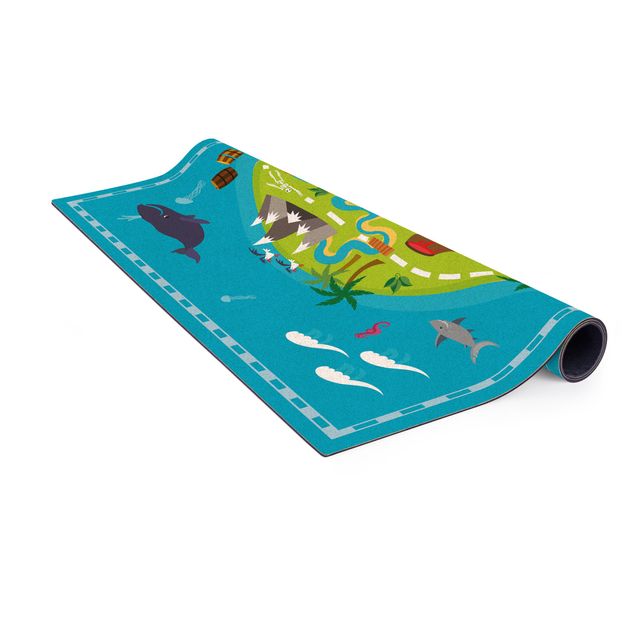 Large rugs Playoom Mat Pirates - Welcome To The Pirate Island