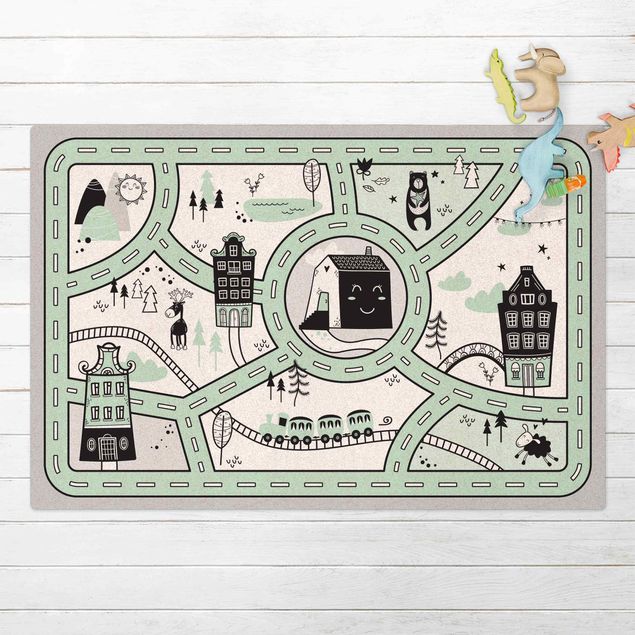 play rugs Playoom Mat Scandinavia - The Green City