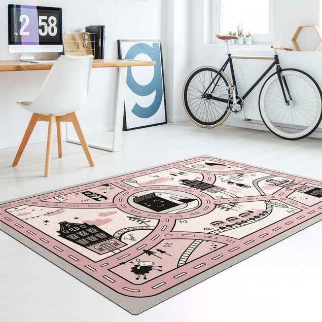 forest theme rug Playoom Mat Scandinavia -  The Pink City
