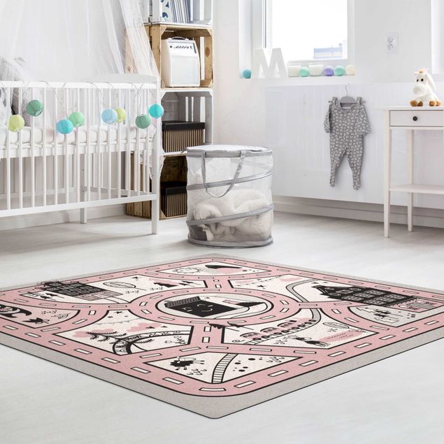 modern area rugs Playoom Mat Scandinavia -  The Pink City