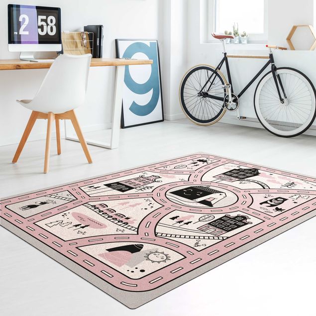 modern area rugs Playoom Mat Scandinavia -  The Pink City