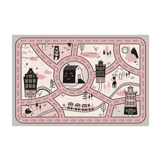 Anthracite rug Playoom Mat Scandinavia -  The Pink City