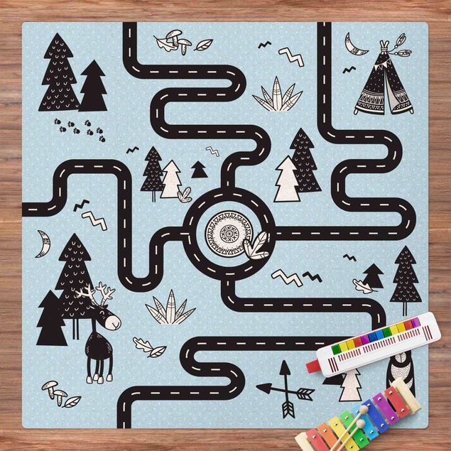 playroom rugs Playoom Mat Streets - Find Your Way