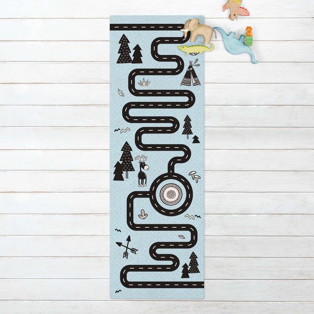 Runner rugs Playoom Mat Streets - Find Your Way