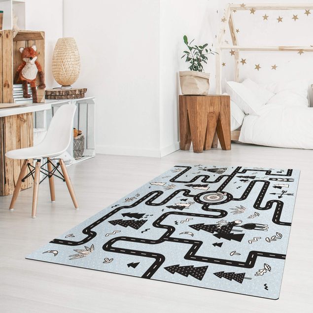 Forest rugs Playoom Mat Streets - Find Your Way