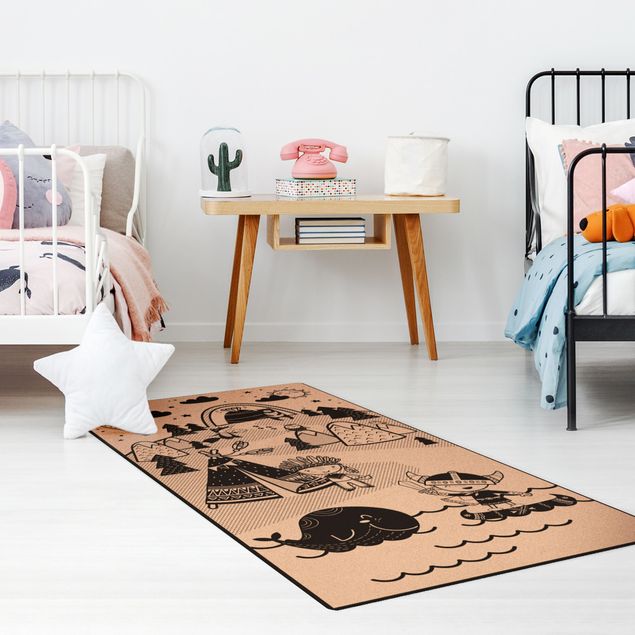 modern area rugs Playoom Mat Vikings - The Conquest Of The Diamond