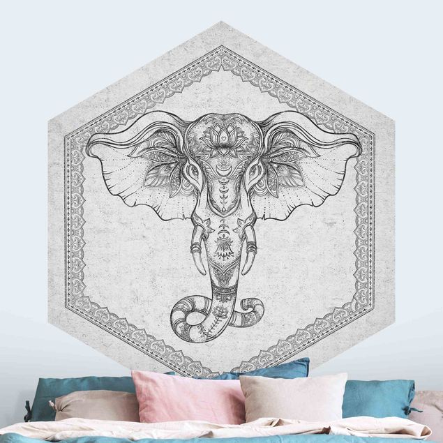 Wallpapers Spiritual Elephant In Concrete Look