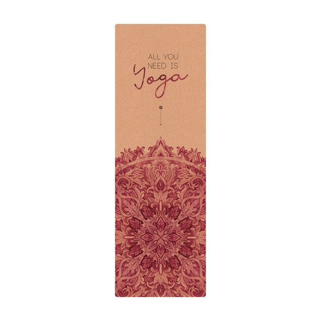 large area rugs Text All You Need Is Yoga Red