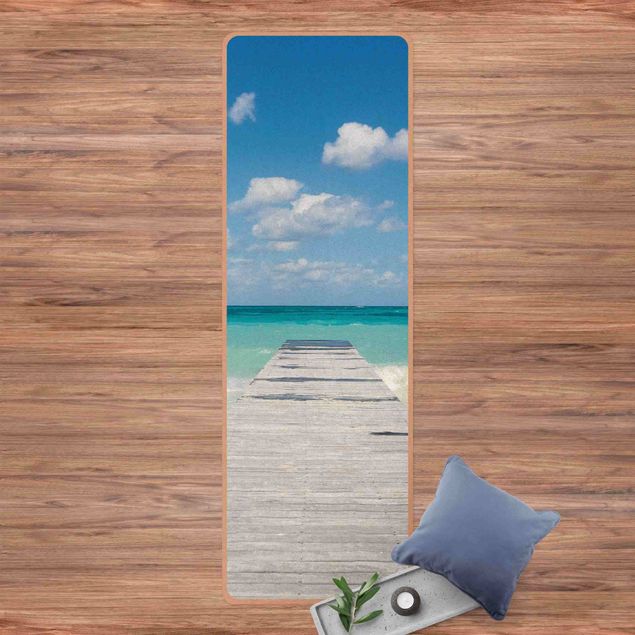 3d area rugs Landing Stage Into The Ocean