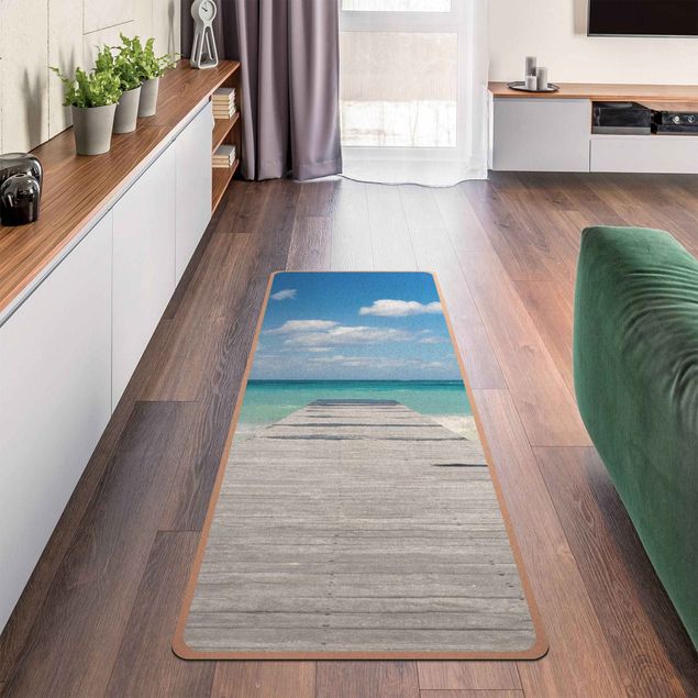 modern area rugs Landing Stage Into The Ocean