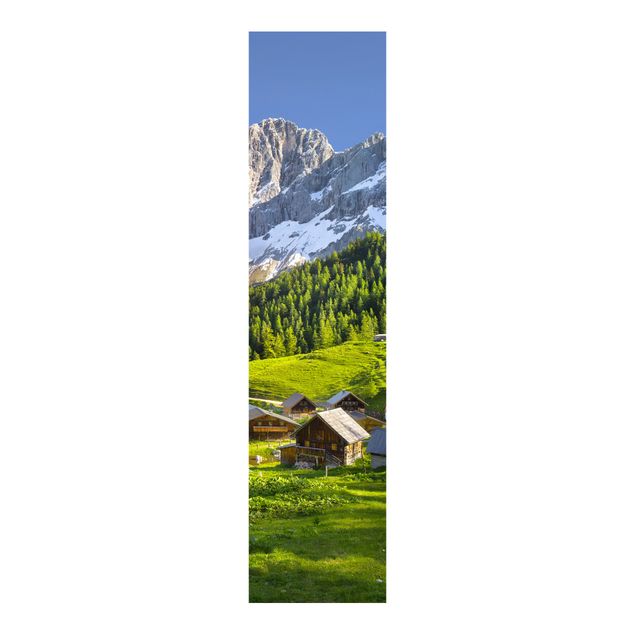 Sliding panel curtains set - Styria Alpine Meadow