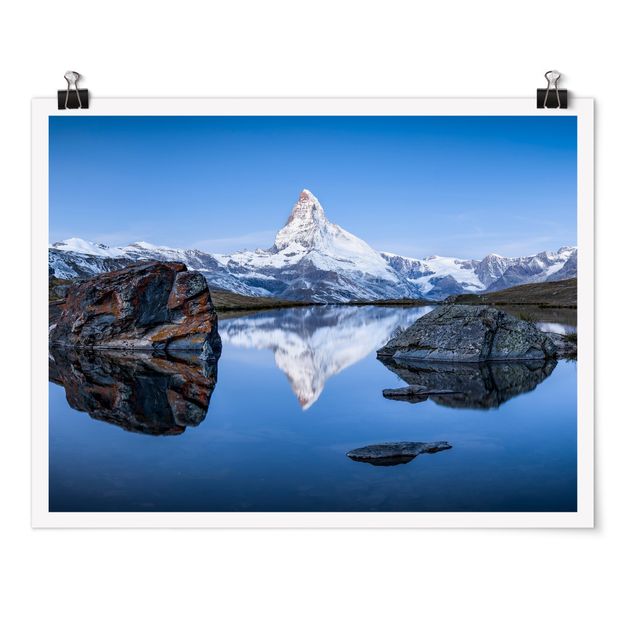 Poster - Stellisee Lake In Front Of The Matterhorn