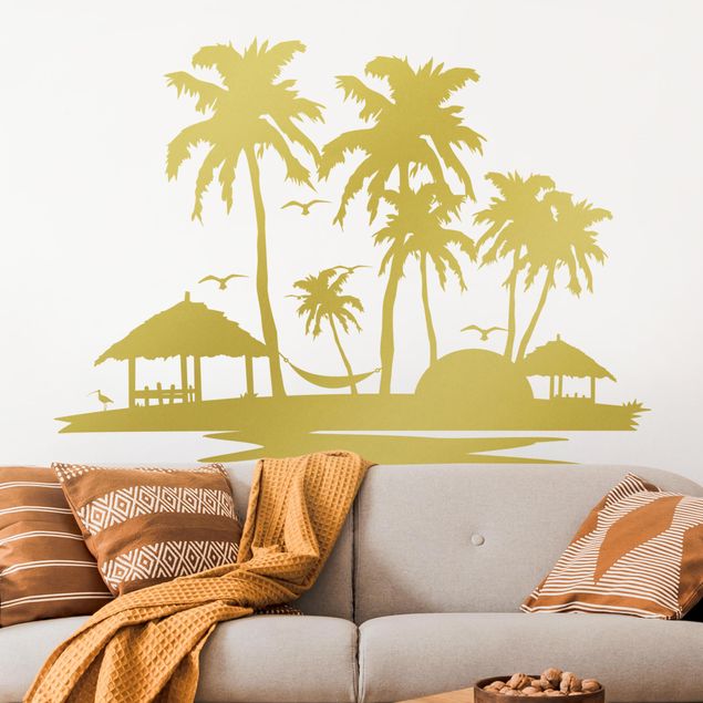Palm tree wall stickers Beach & Palm trees