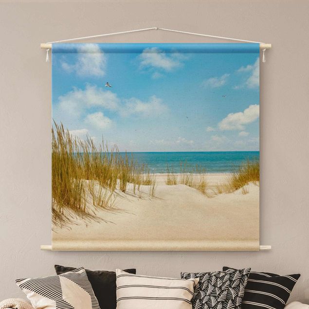 extra large tapestry wall hangings Beach On The North Sea