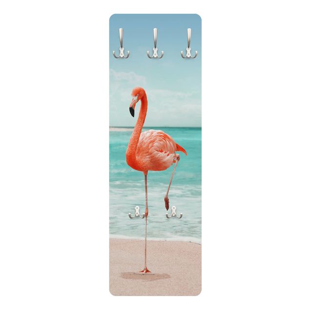Coat rack - Beach With Flamingo