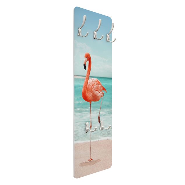 Coat rack - Beach With Flamingo