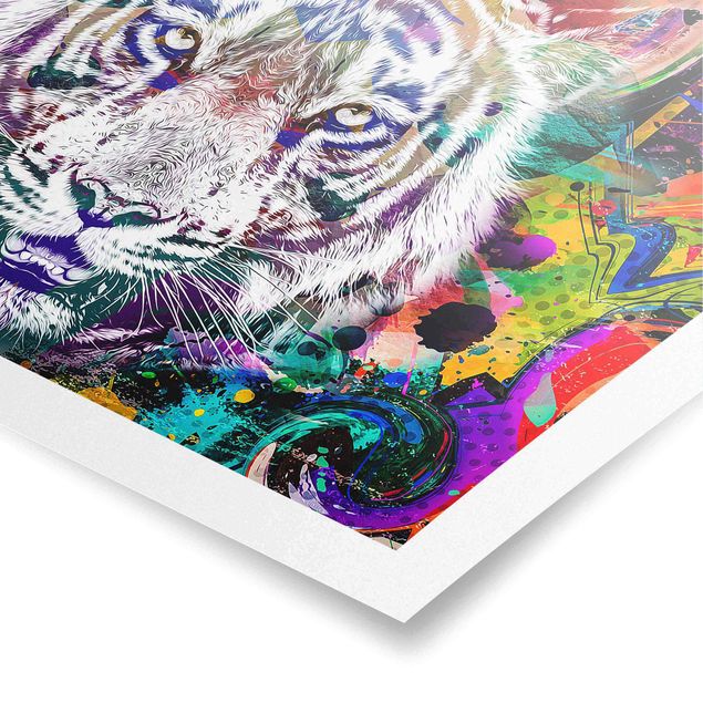 Poster art print - Street Art Tiger