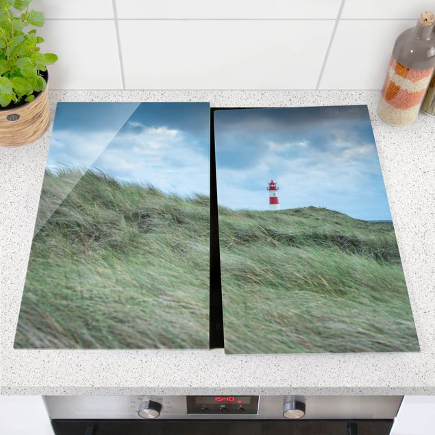 Stove top covers - Stormy Times At The Lighthouse