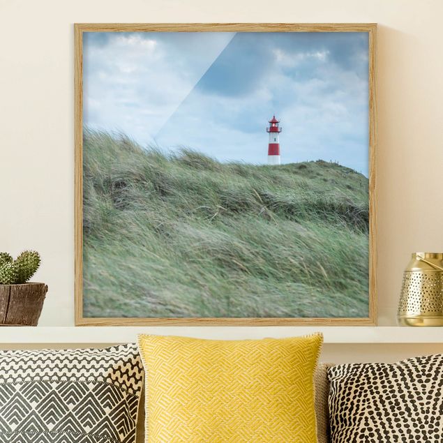Framed poster - Stormy Times At The Lighthouse