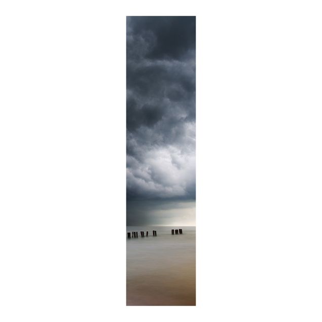 Sliding panel curtains set - Storm Clouds Over The Baltic Sea