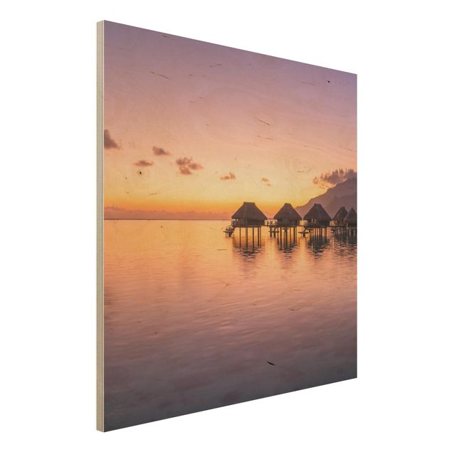 Wood print - Sunset Dream