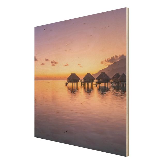 Wood print - Sunset Dream
