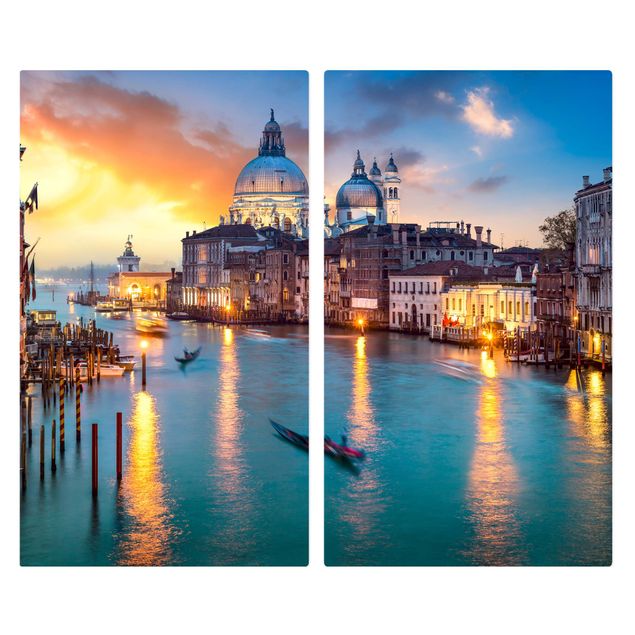 Stove top covers - Sunset in Venice