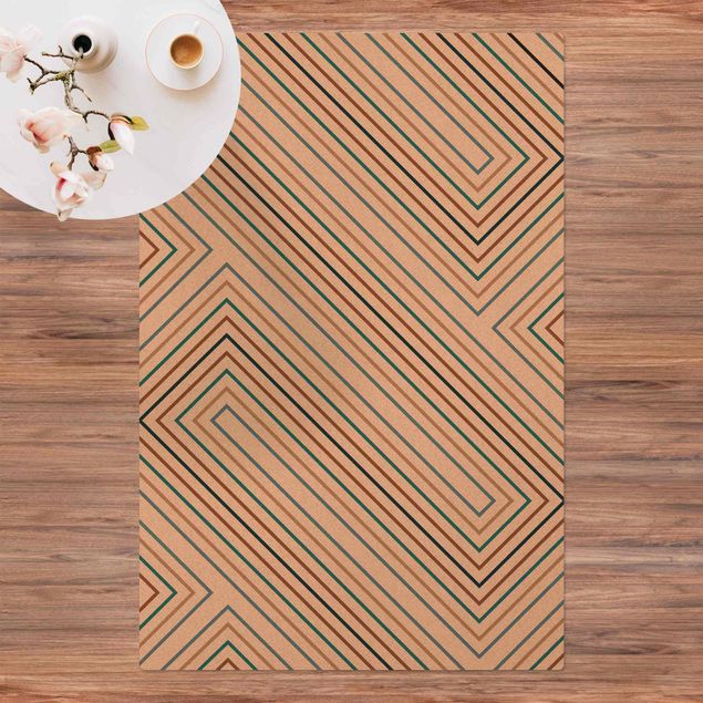 modern area rugs Symmetrical Geometry Dijon