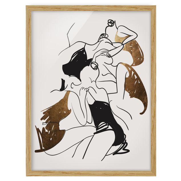 Framed poster - Dancers Gold