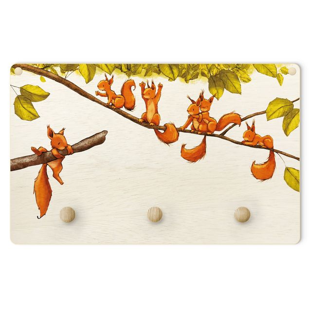 Coat rack for children - Cheers For Brave Squirrel