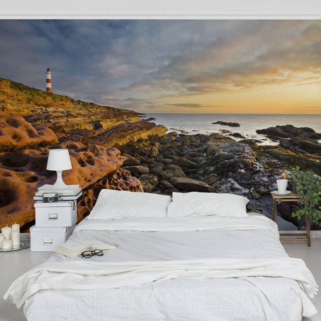 Wallpaper - Tarbat Ness Ocean & Lighthouse At Sunset