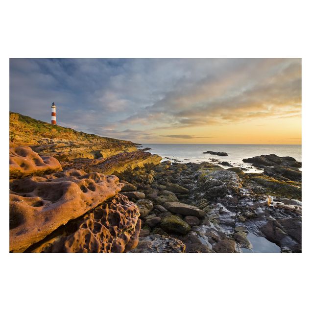 Wallpaper - Tarbat Ness Ocean & Lighthouse At Sunset