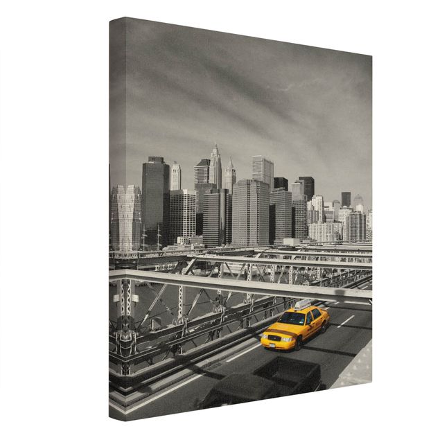 Natural canvas print - Taxitrip to the other Side - Portrait format 3:4