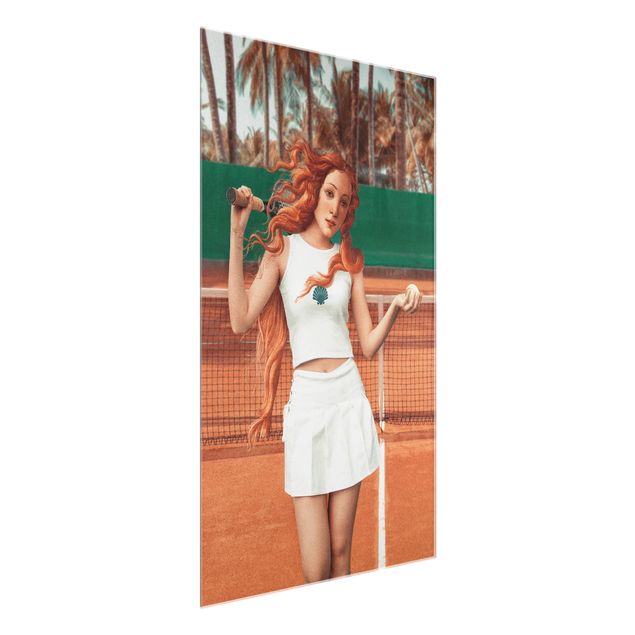 Glass print - Tennis Venus - Portrait format 2:3
