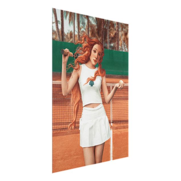Glass print - Tennis Venus - Portrait format 3:4