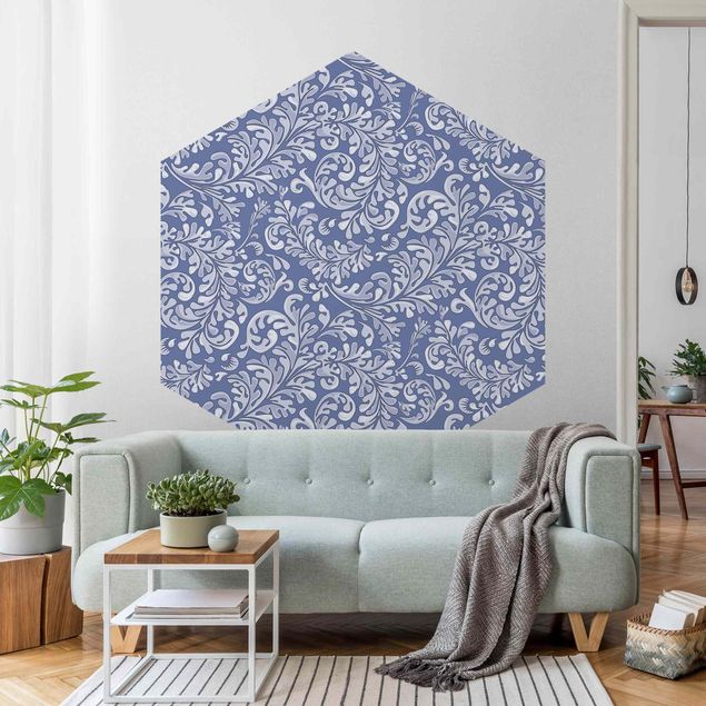 Self-adhesive hexagonal pattern wallpaper - The 7 Virtues - Prudence