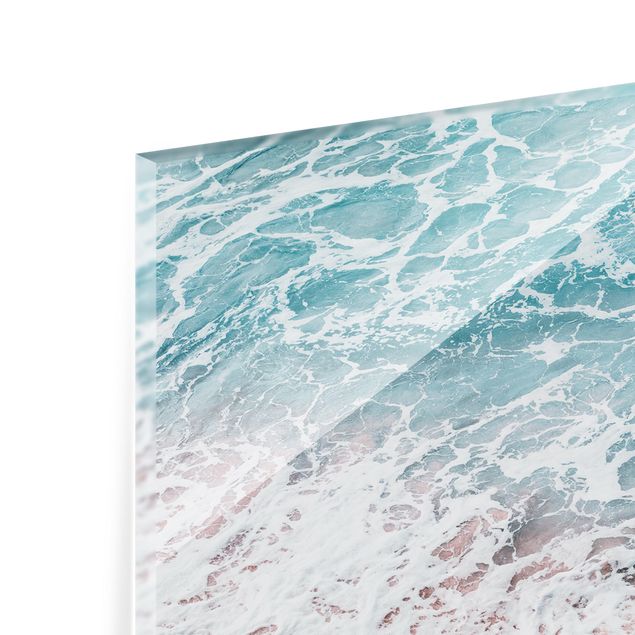 Glass print - The Ocean's Deep Love
