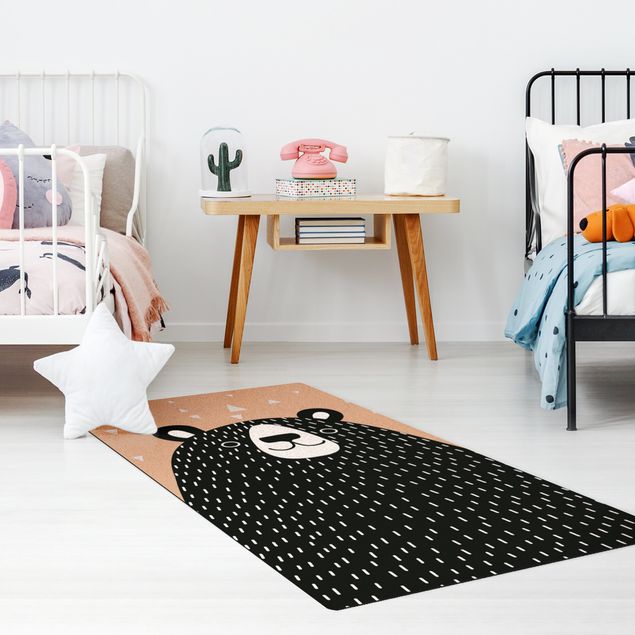 white rugs for bedroom Zoo With Patterns - Bear