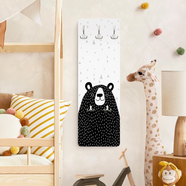 Coat rack kids - Zoo With Patterns - Bear