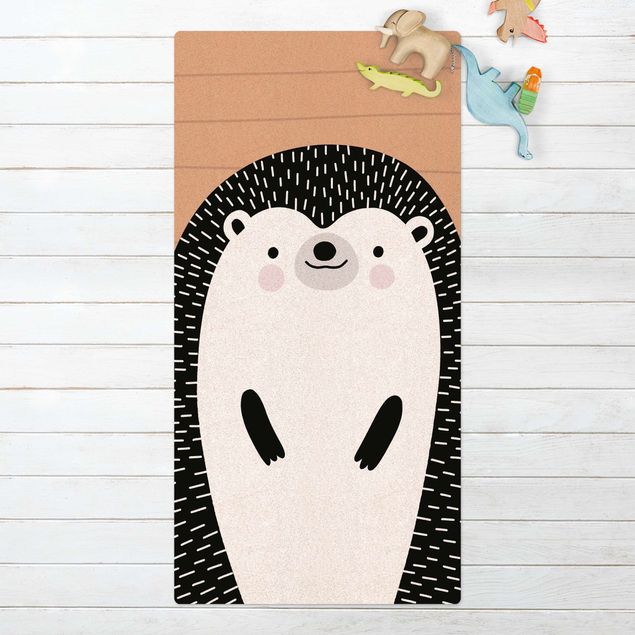 Runner rugs Zoo With Patterns - Hedgehog