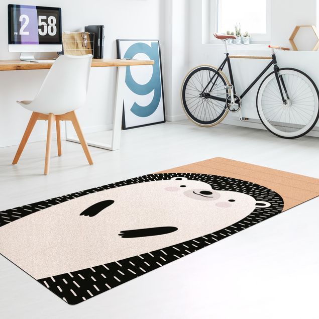 Modern rugs Zoo With Patterns - Hedgehog