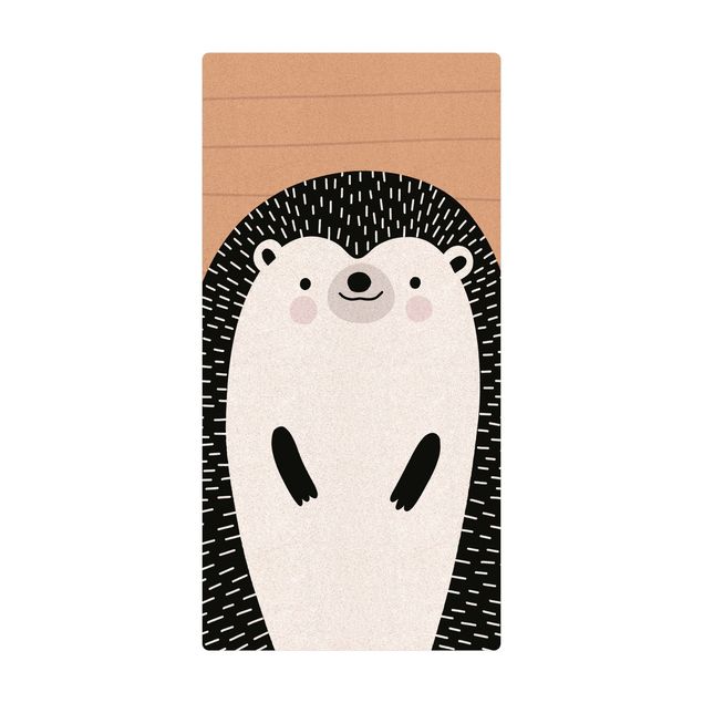Cork mat - Zoo With Patterns - Hedgehog - Portrait format 1:2