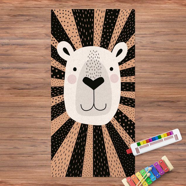 Runner rugs Zoo With Patterns - Lion