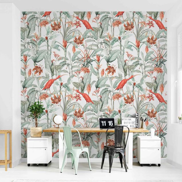 Wallpaper - Tiger Iris And Cranes In Botany